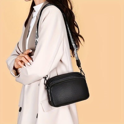 Octávia™ | Classic Leather Zipper Bag