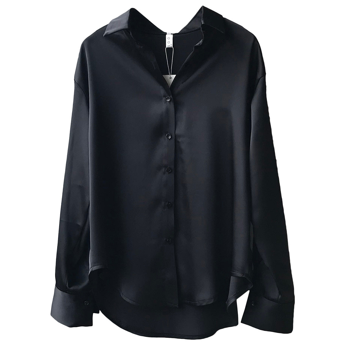 Nara | Solid Color Lapel Shirt