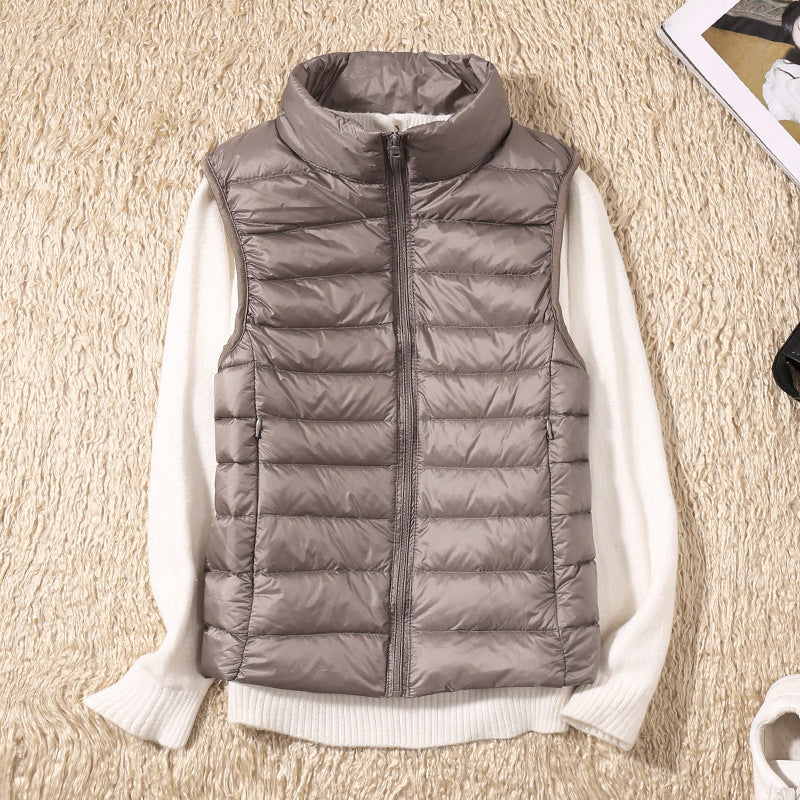 Galora - New waterproof vest with white duck feathers
