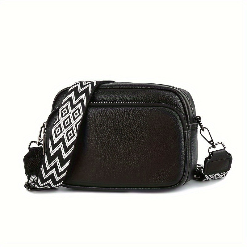 Octávia™ | Classic Leather Zipper Bag