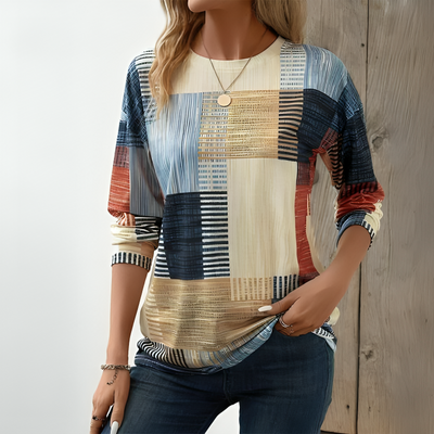 Malia | Colourful Round Neck T-Shirt