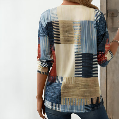Malia | Colourful Round Neck T-Shirt