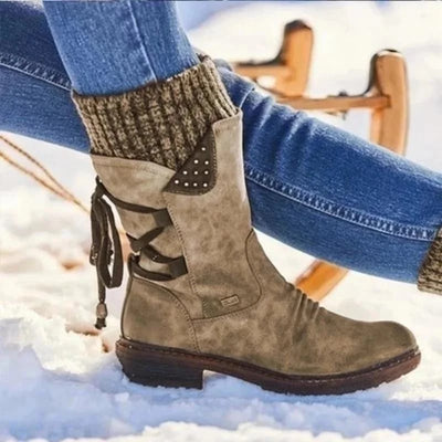 PREMIUM waterproof boots with zipper up to the middle of the calf