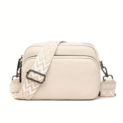 Octávia™ | Classic Leather Zipper Bag