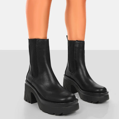 Charlie | Black Nylon Ankle Boots