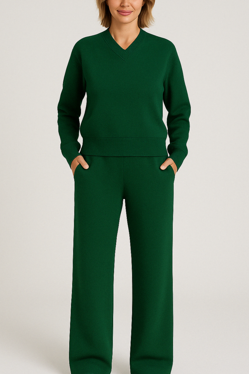 Carmela | V-neck Lounge Set