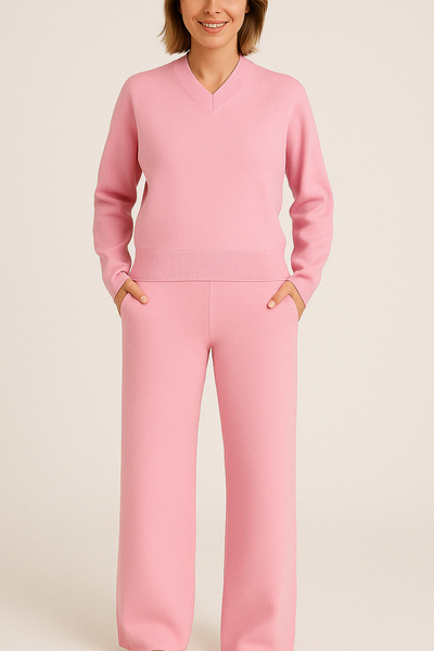 Carmela | V-neck Lounge Set