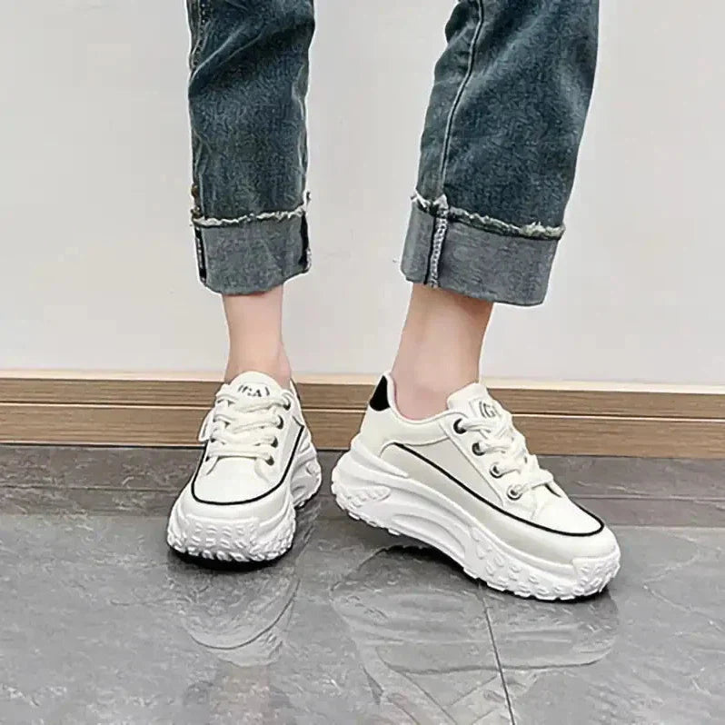 Conver | Women's Soft Platform All-Match Walking Shoes