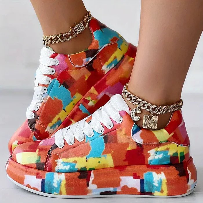 Evoon | Colorful Platform Sneakers