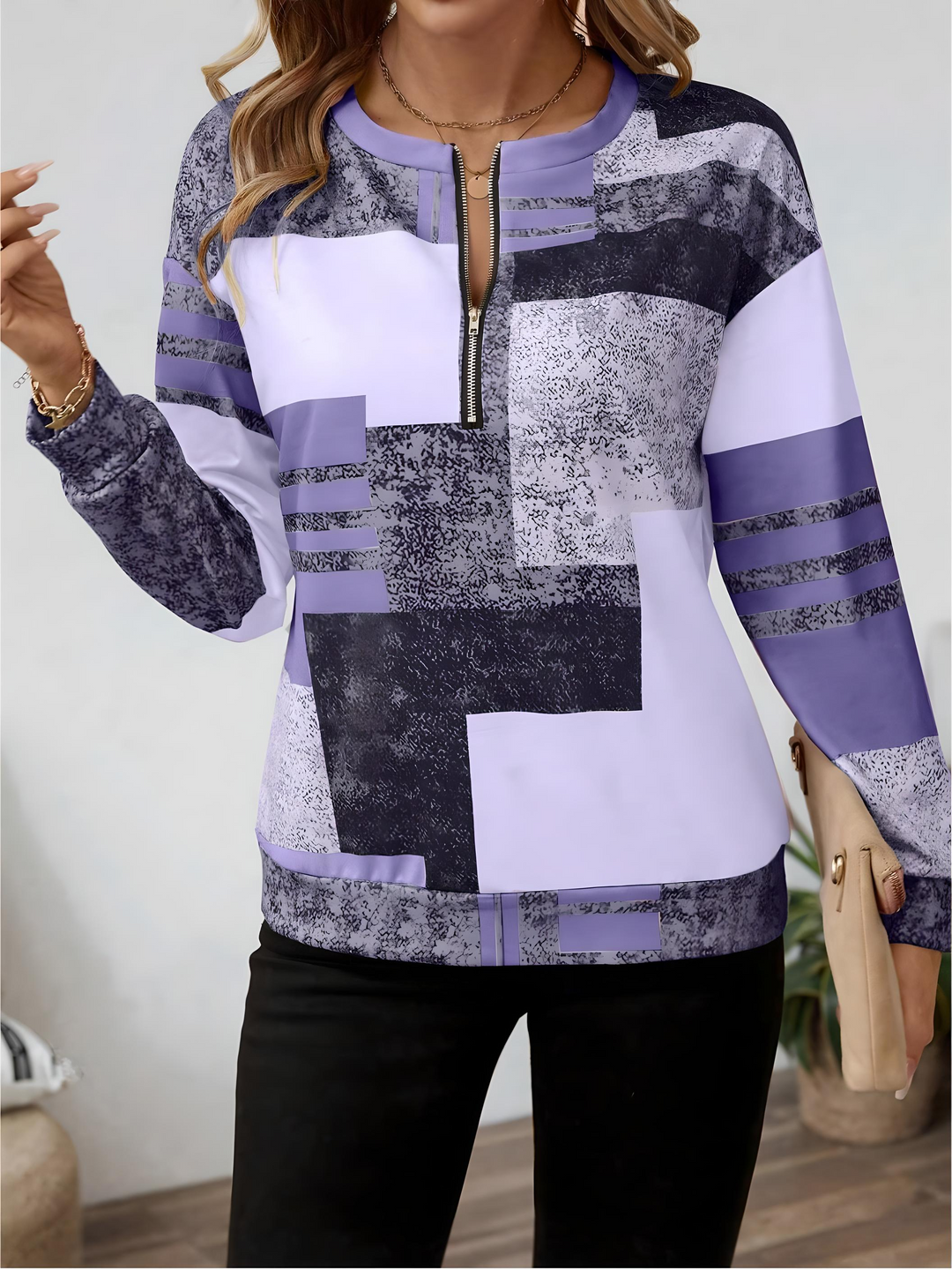 Leona™ | Chic Vintage Sweatshirt