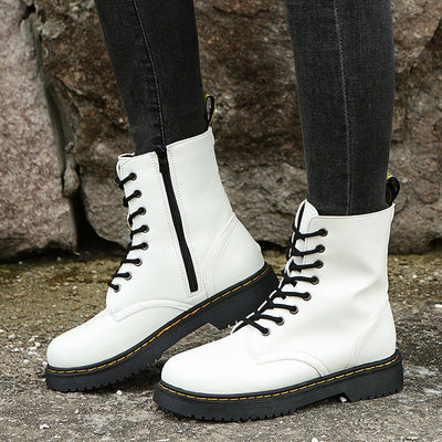 Jalessa | Comfortable Boots with Laces and Zipper