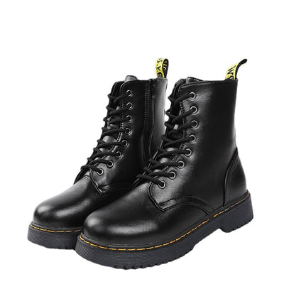 Jalessa | Comfortable Boots with Laces and Zipper