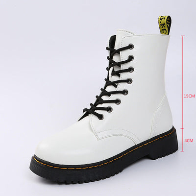 Jalessa | Comfortable Boots with Laces and Zipper