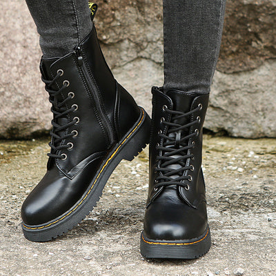 Jalessa | Comfortable Boots with Laces and Zipper