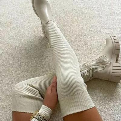 Nord | Thigh High Stretch Knit Boots
