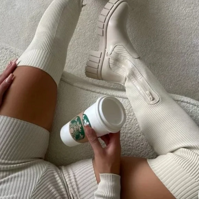 Nord | Thigh High Stretch Knit Boots
