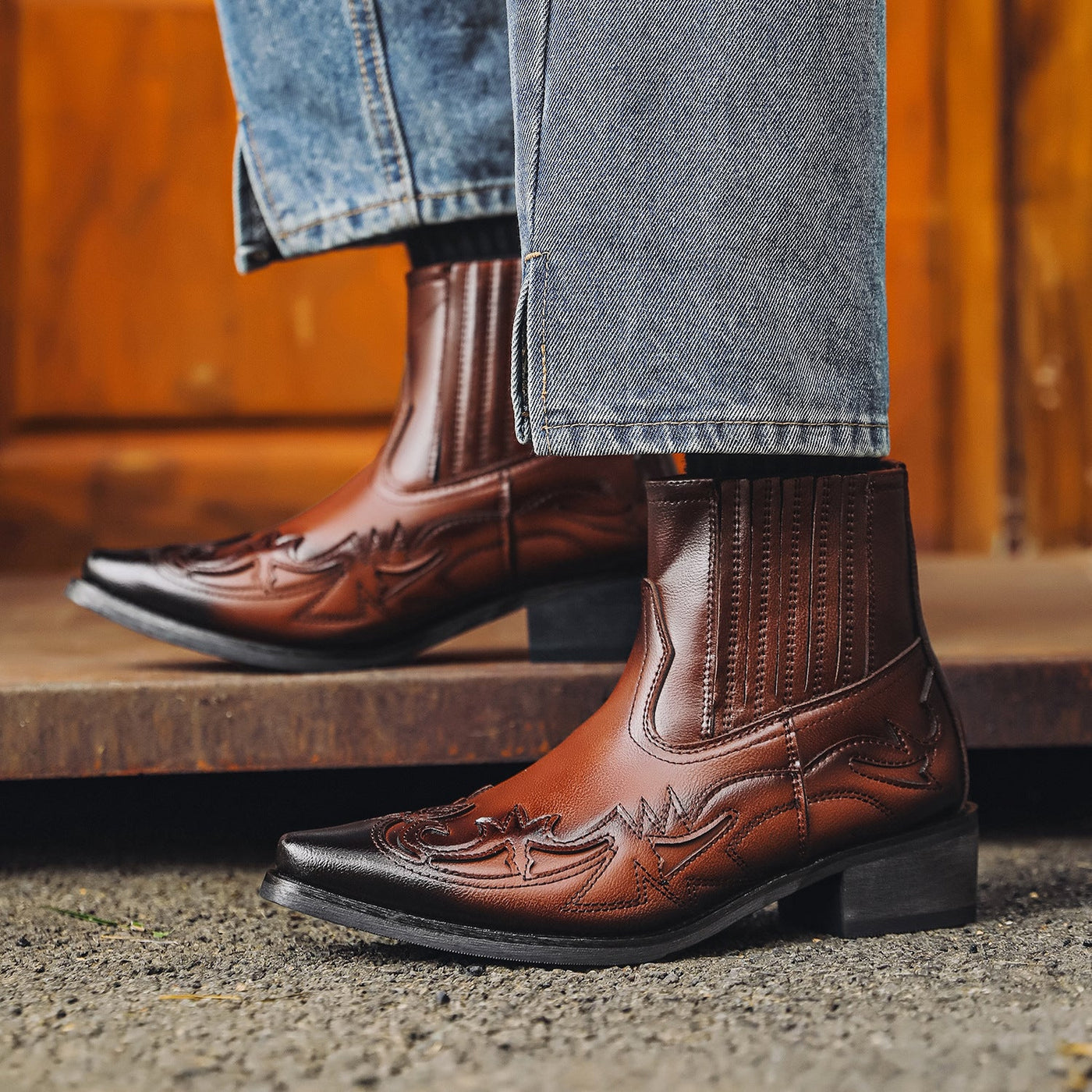 Evah | Vintage Leather Boots For Women