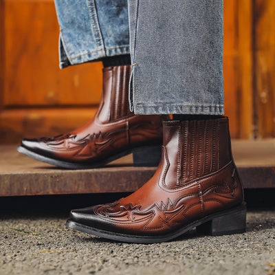 Evah | Vintage Leather Boots For Women