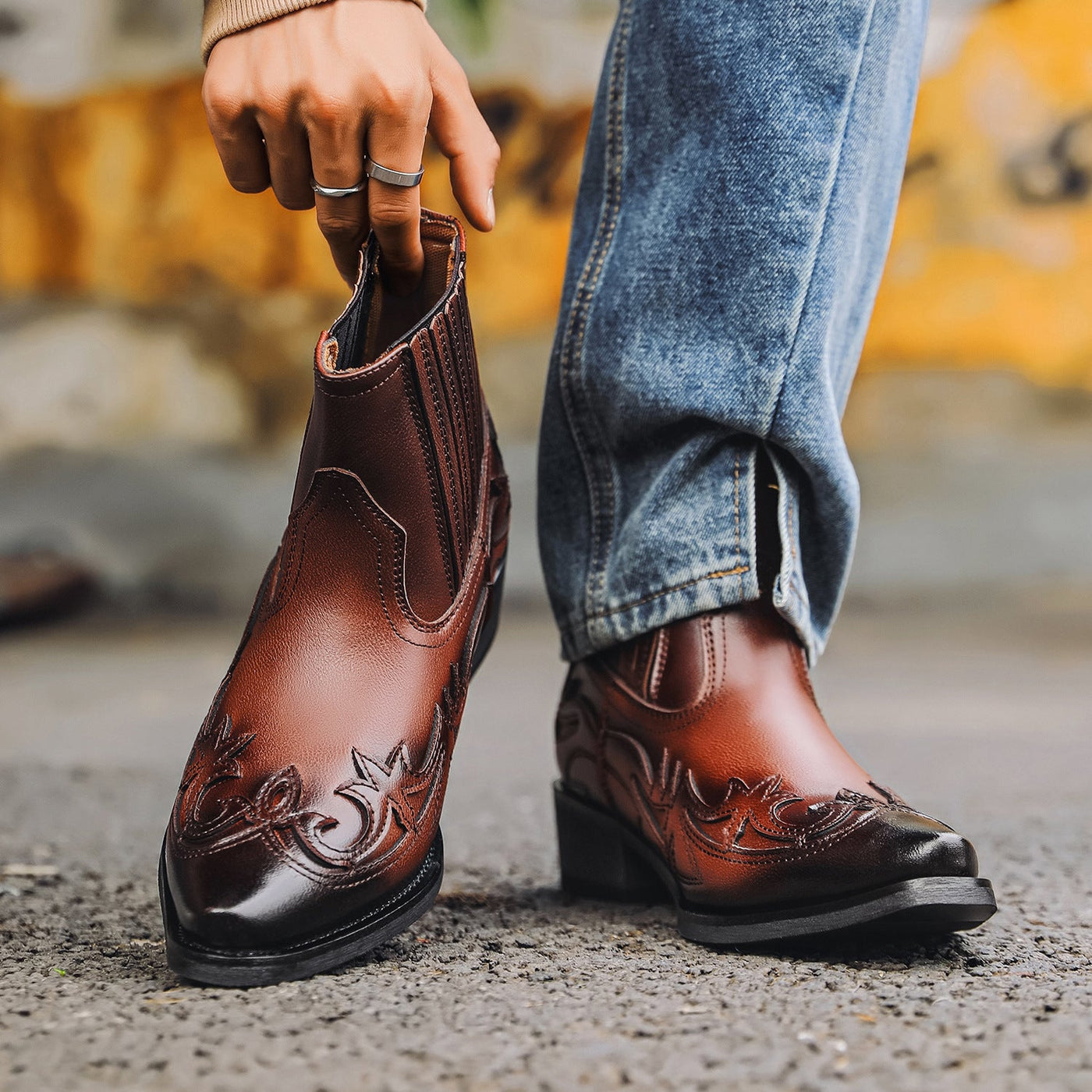 Evah | Vintage Leather Boots For Women