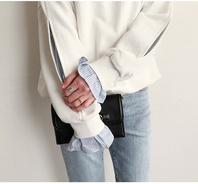 Sienna Layered Ruffle Sleeve Sweatshirt