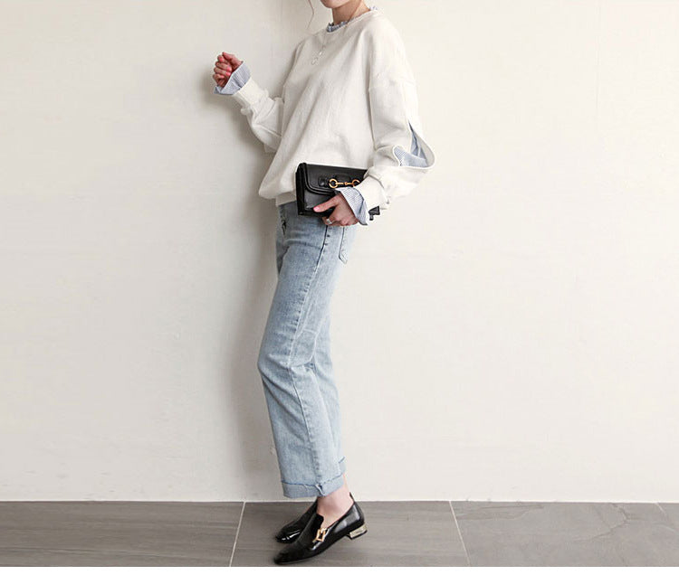 Sienna Layered Ruffle Sleeve Sweatshirt
