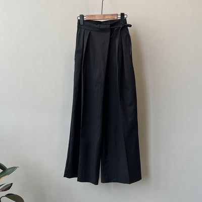 Elise - Elegant Wide-Leg Pleated Pants