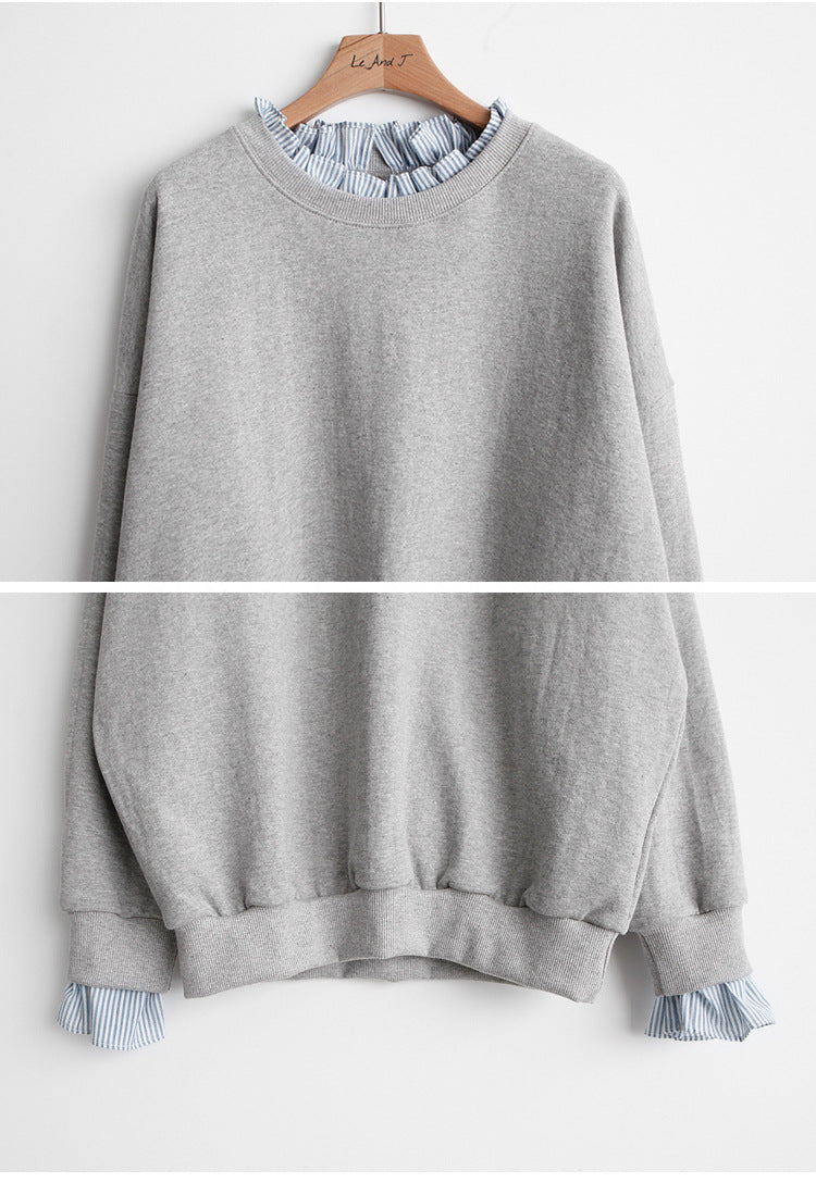 Sienna Layered Ruffle Sleeve Sweatshirt