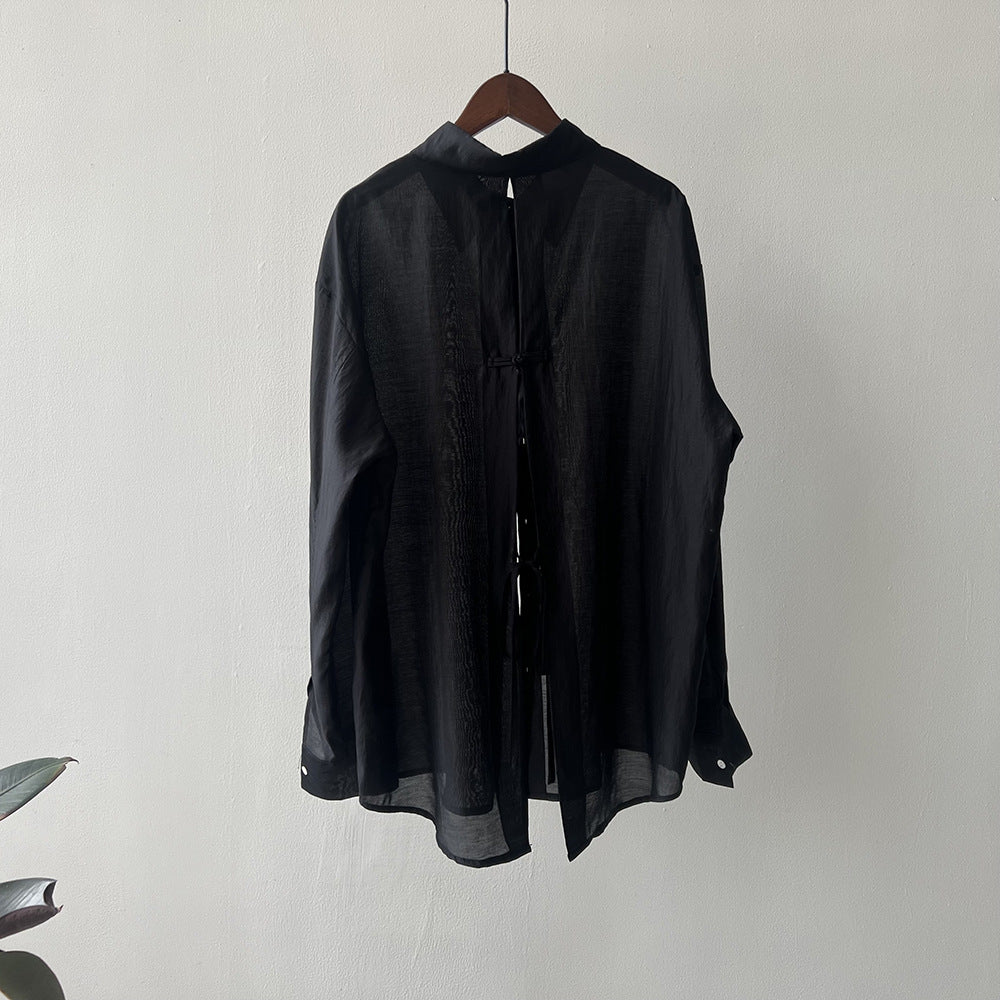Lea - Lightweight Tie-Back Blouse
