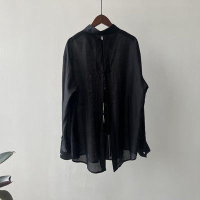 Lea - Lightweight Tie-Back Blouse