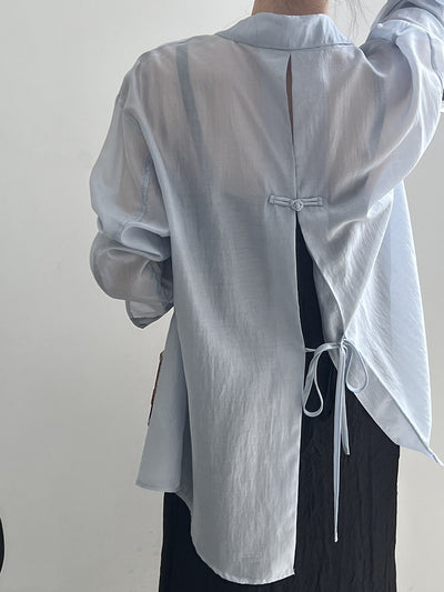 Lea - Lightweight Tie-Back Blouse