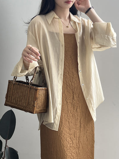 Lea - Lightweight Tie-Back Blouse