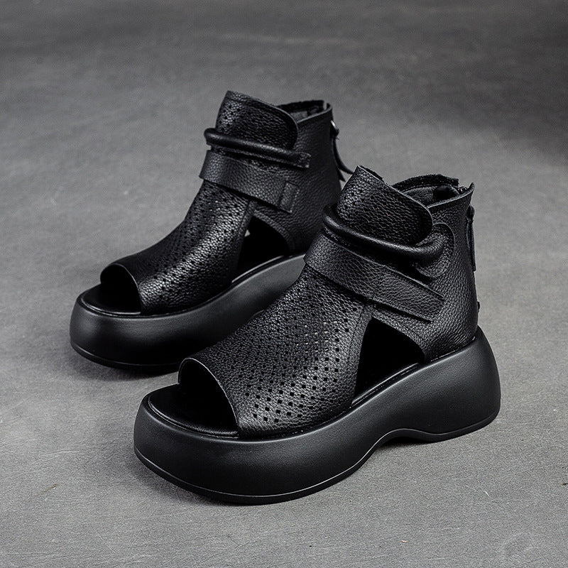 Federica - Timeless leather orthopedic sandals