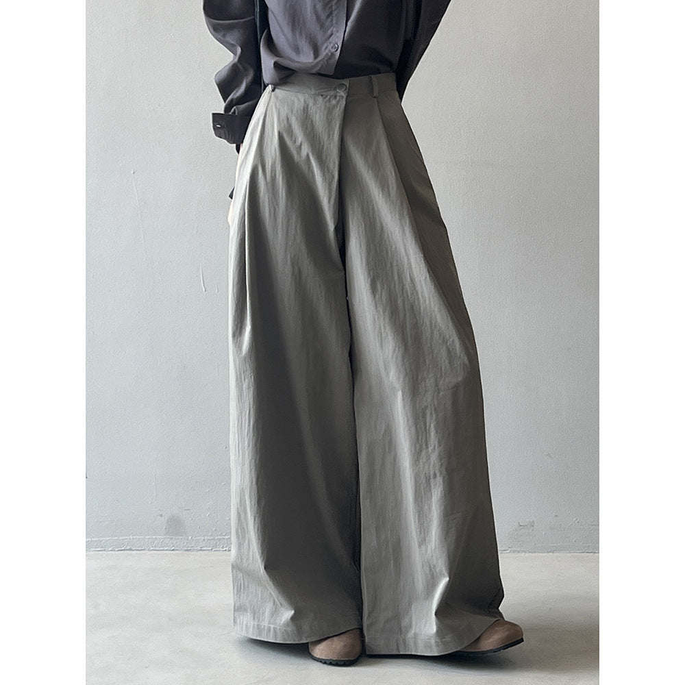 Elise - Elegant Wide-Leg Pleated Pants