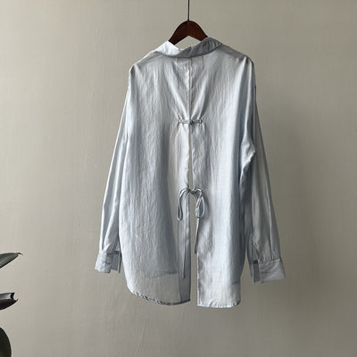 Lea - Lightweight Tie-Back Blouse