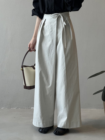 Elise - Elegant Wide-Leg Pleated Pants