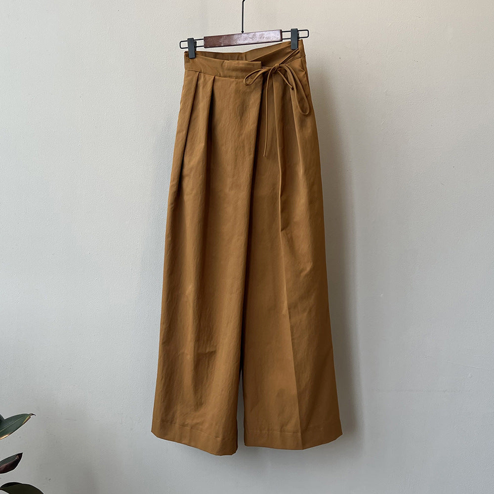 Elise - Elegant Wide-Leg Pleated Pants