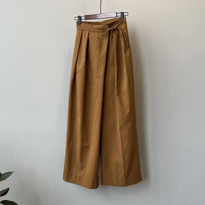 Elise - Elegant Wide-Leg Pleated Pants