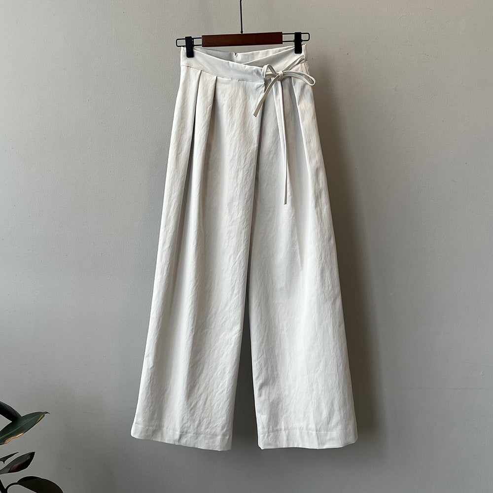 Elise - Elegant Wide-Leg Pleated Pants