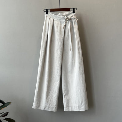 Elise - Elegant Wide-Leg Pleated Pants