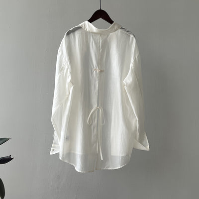 Lea - Lightweight Tie-Back Blouse