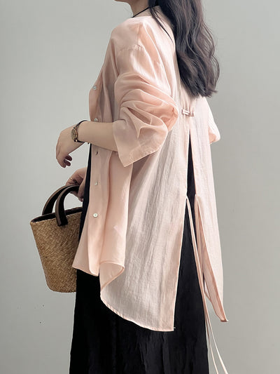 Lea - Lightweight Tie-Back Blouse