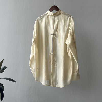 Lea - Lightweight Tie-Back Blouse