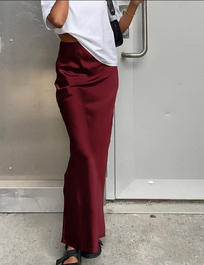 JULIA SATIN SKIRT