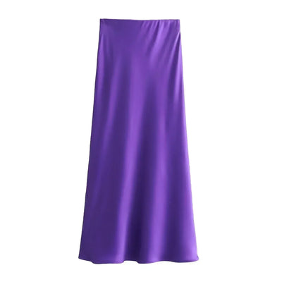 FLORIDA SATIN SKIRT