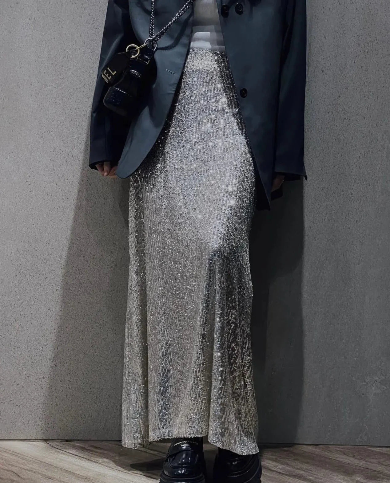 SPARKLE MIDI SKIRT