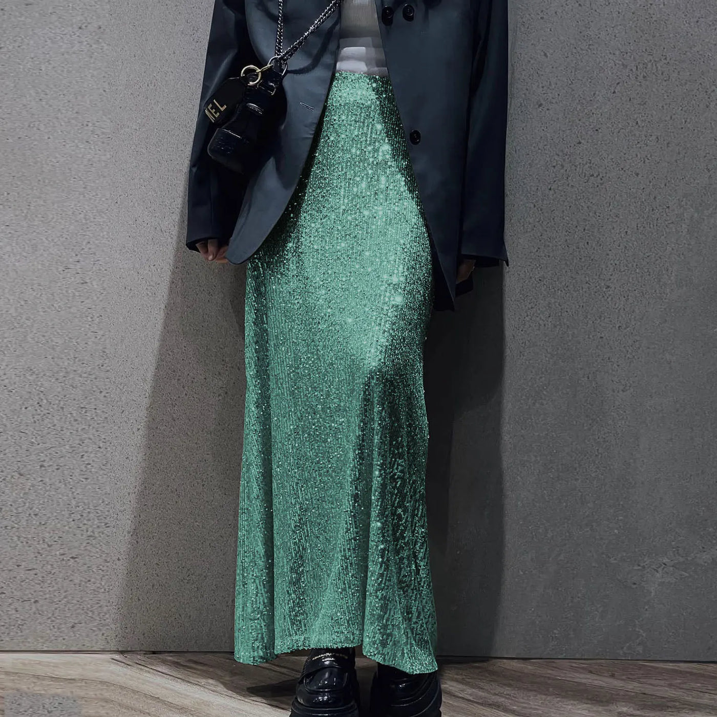 SPARKLE MIDI SKIRT