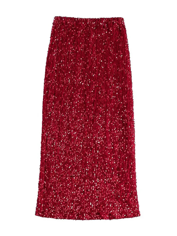 SPARKLE MIDI SKIRT