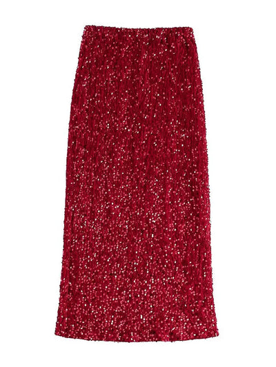 SPARKLE MIDI SKIRT