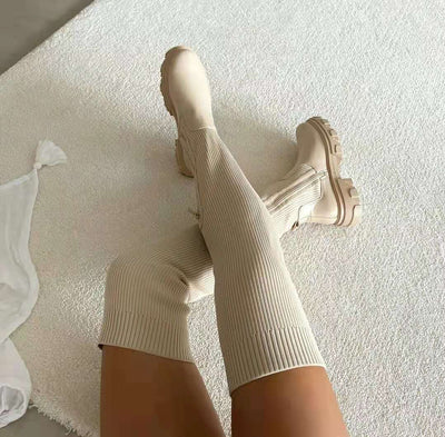 Willow - Over-the-Knee Sock Boots