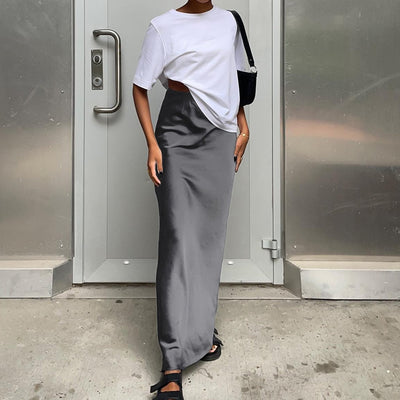 JULIA SATIN SKIRT